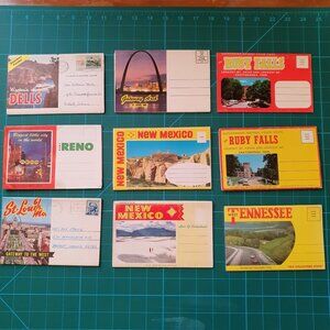 Post Card Booklets From the 1960's x9